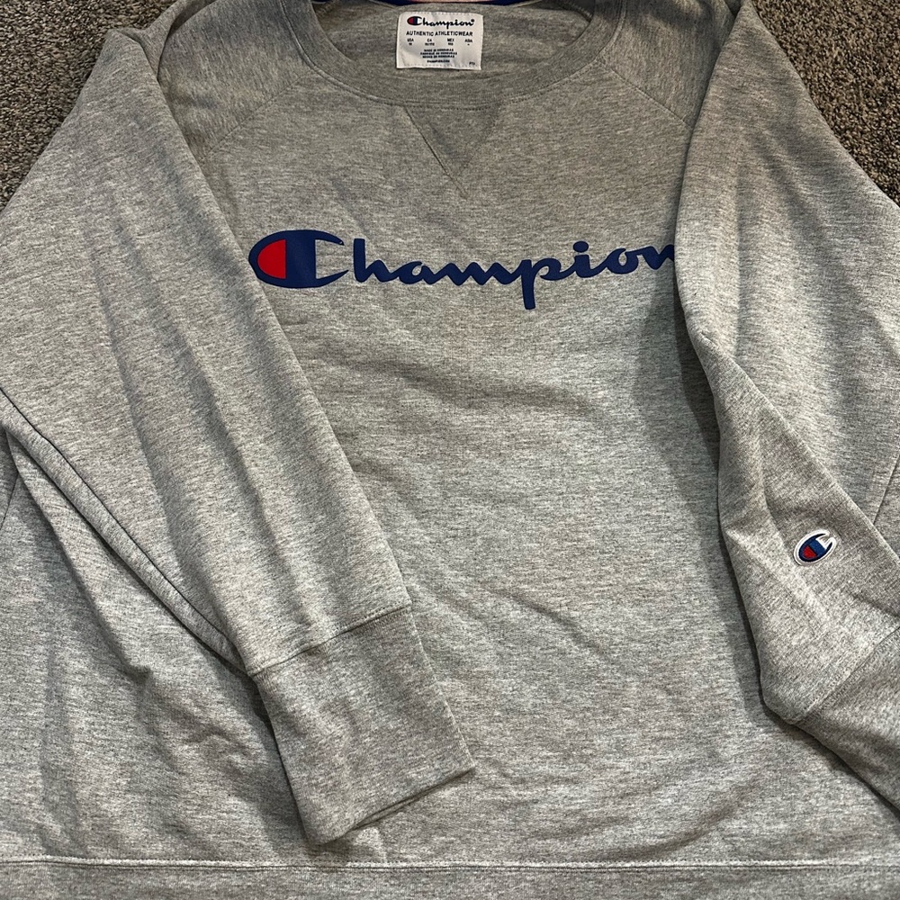 Champion Heather Gray Crewneck